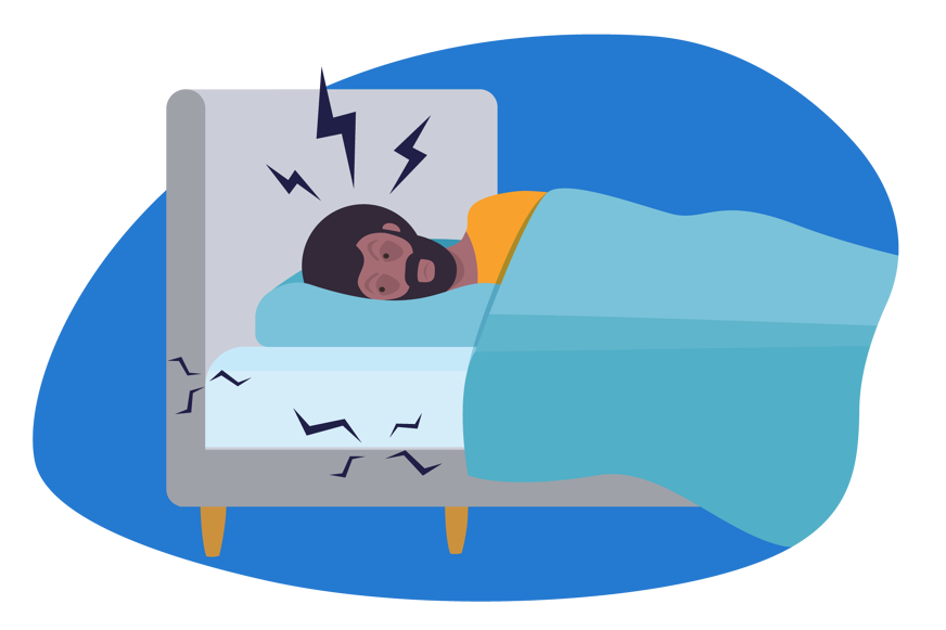 Cama a ranger durante a noite